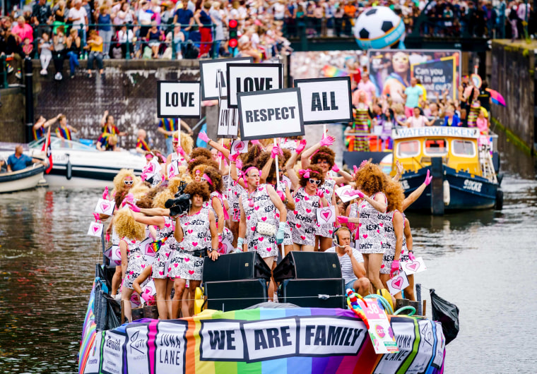 Amsterdam Canal Pride Parade Celebrates Stonewall Anniversary