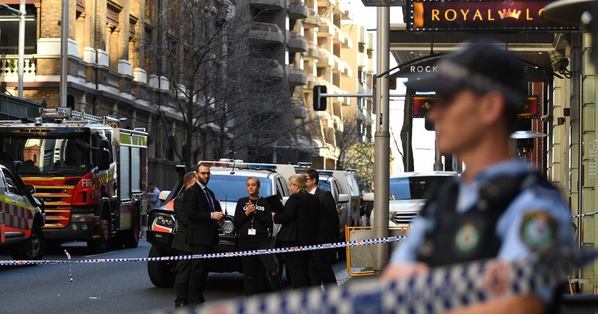 Australia stabbing: Members of public use milk crate to stop suspect in fatal attack - NBCNews.com