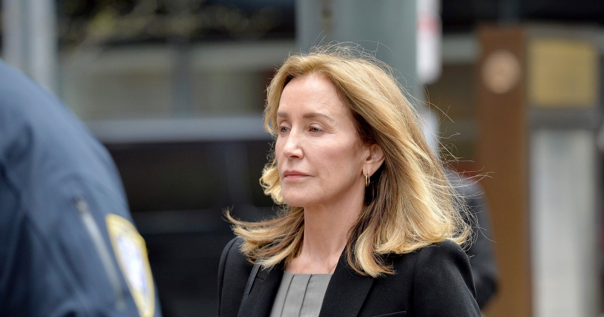 Felicity Huffman tearfully pleads guilty in college admissions scandal