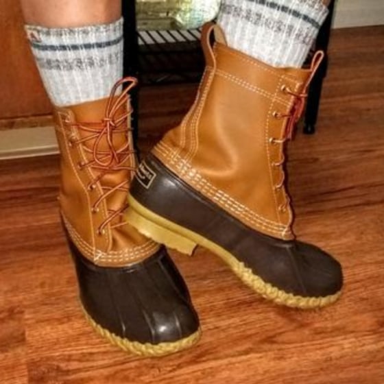 flannel lined bean boots