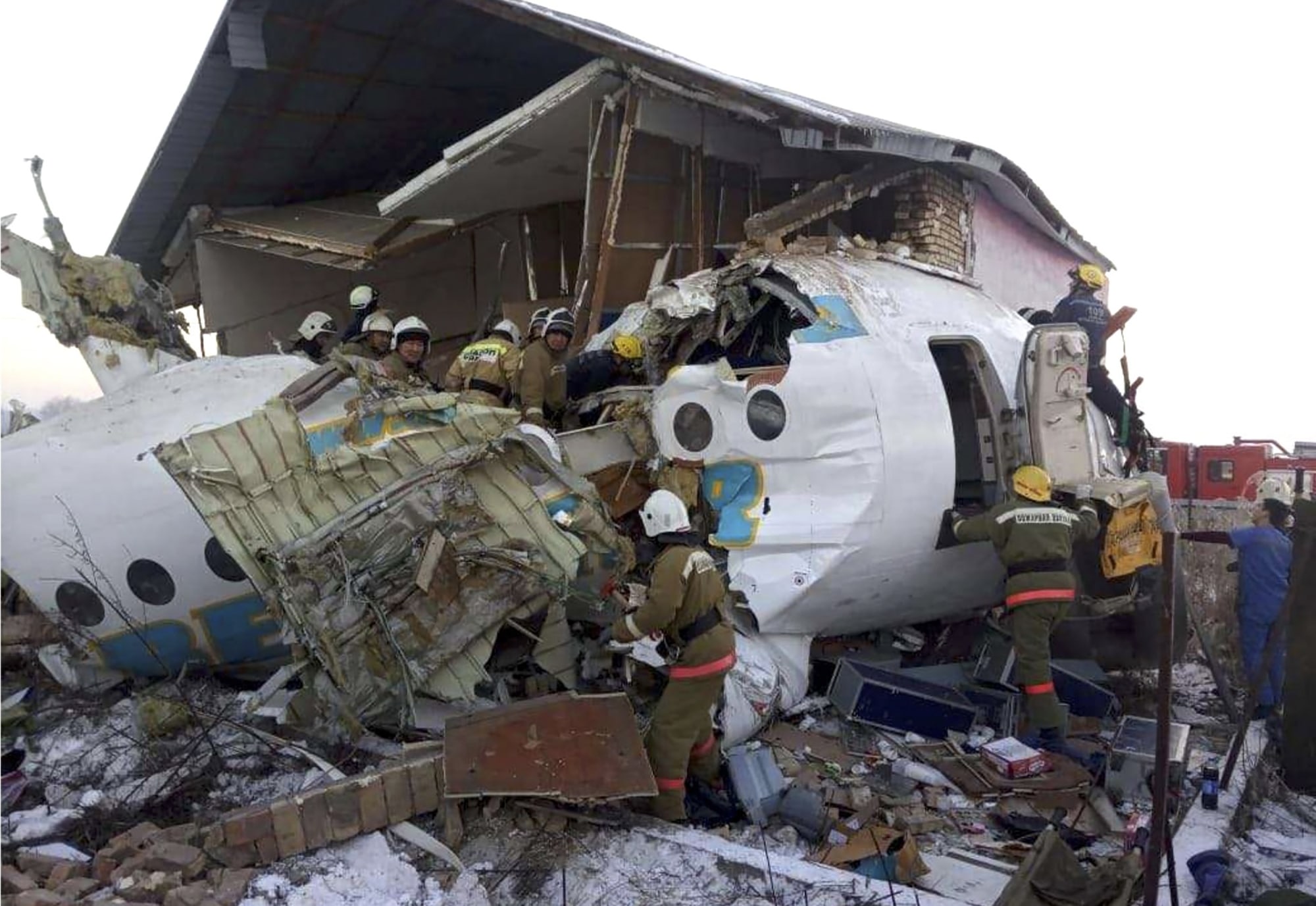 Plane crashes in Kazakhstan shortly after takeoff, at least 15 dead