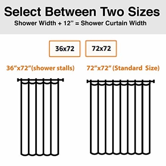 shower curtain liner sizes walmart