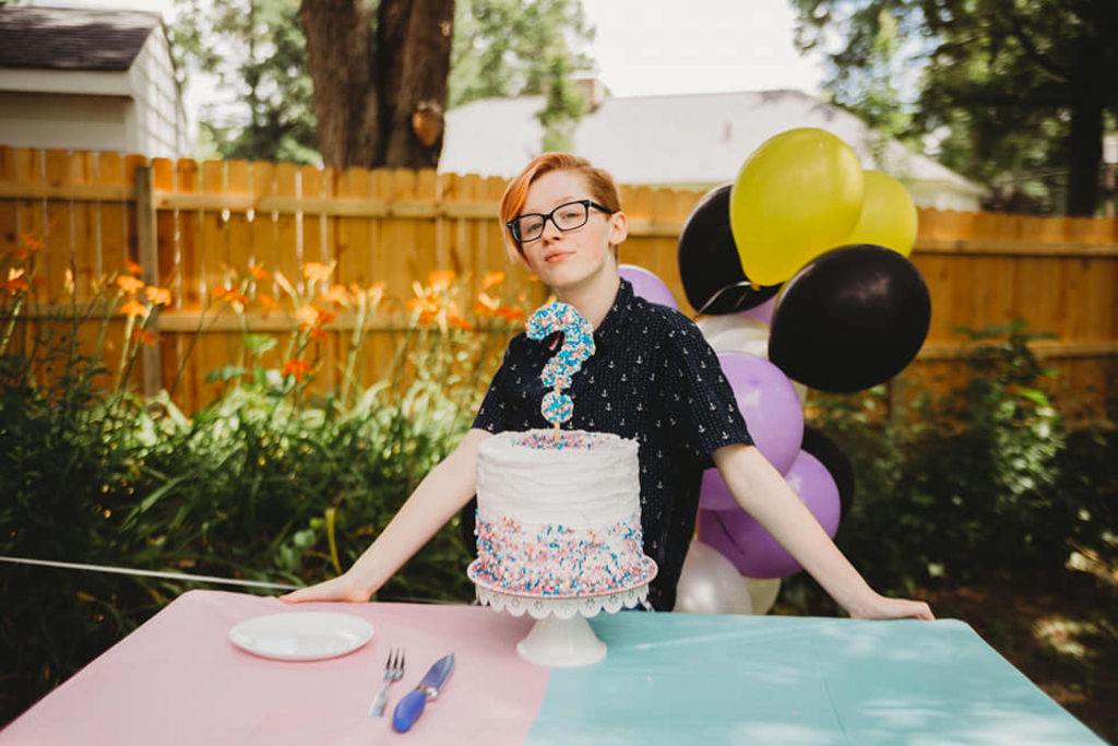 See the sweet 'gender reveal' this mom threw for her trans teen