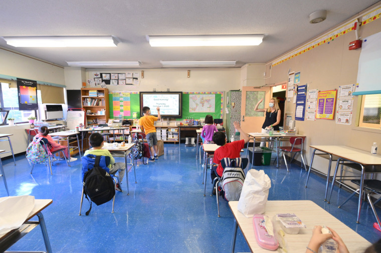Image: New York City School Children Return To In-Person Classes