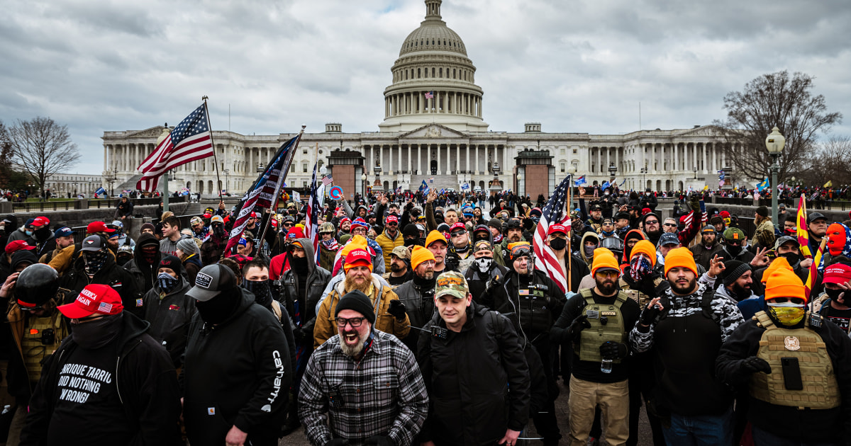 Six more linked to the far-right militia group Oath Keepers accused of attacking the Capitol