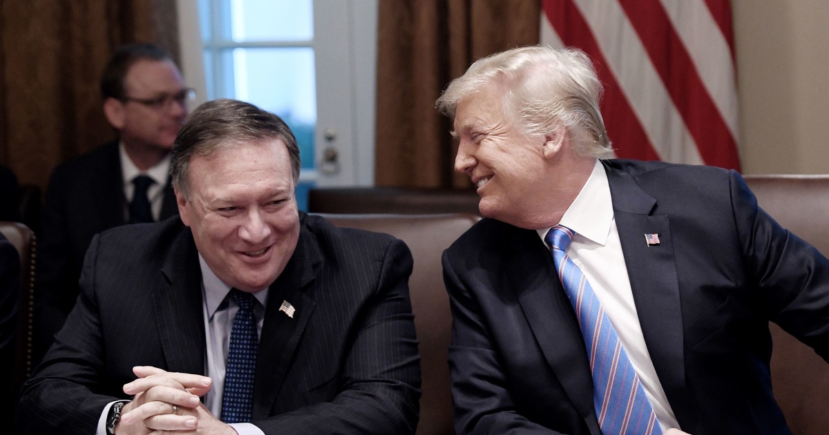 As Trump’s top diplomat, Pompeo wanted to position himself as the successor to the president