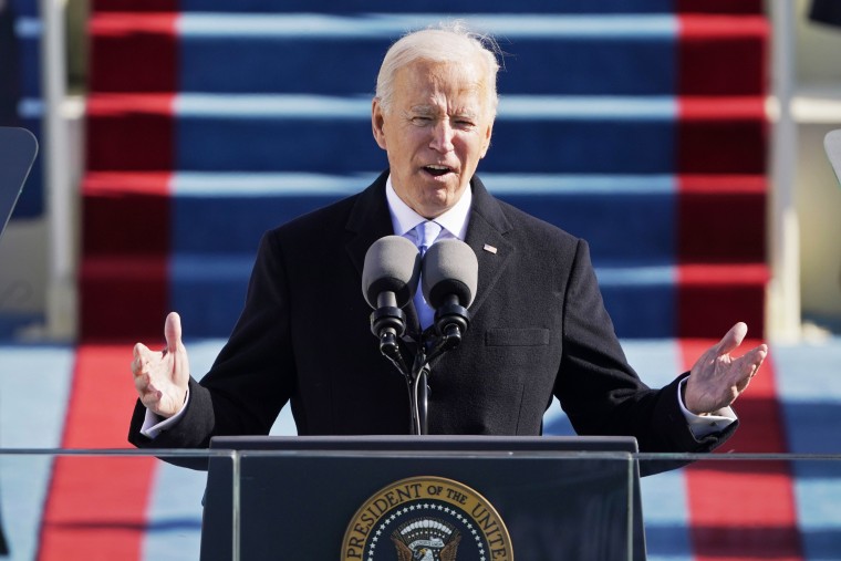 Biden makes clear rebuke of white supremacy in inaugural address