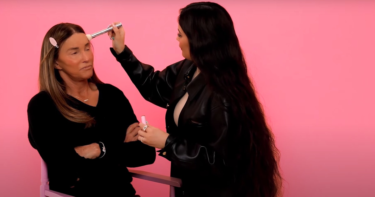 Kylie Jenner does Caitlyn Jenner’s makeup for the first time