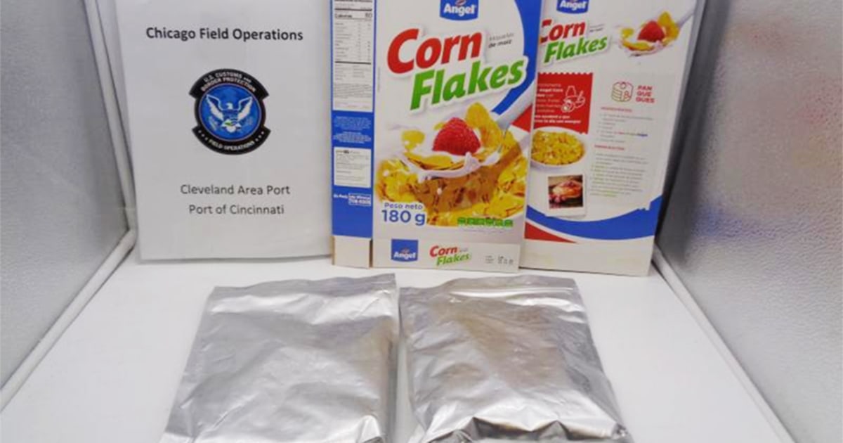 22 kilograms of cocaine-soaked cereal seized at Cincinnati port