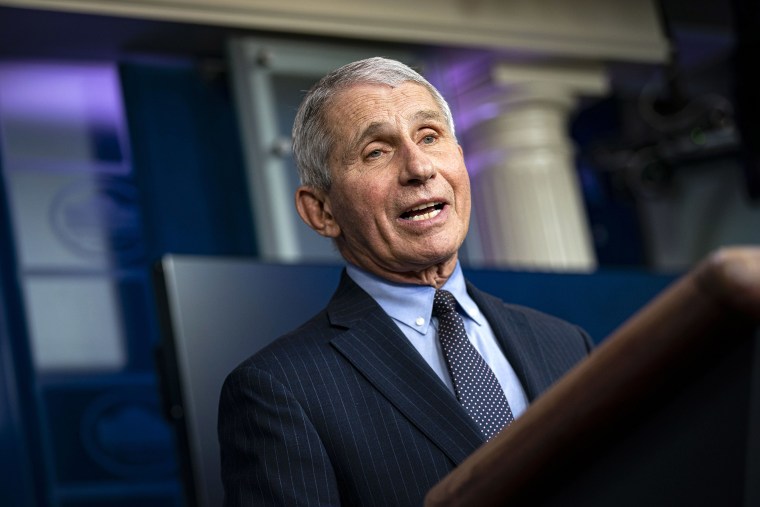Image: Anthony Fauci, director of the National Institute of Allergy and Infectious Diseases, speaks during a news conference at the White House.