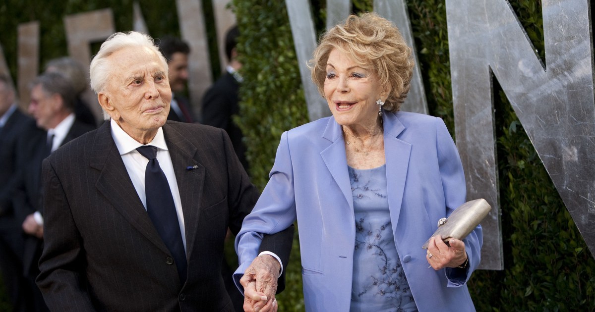 Anne Douglas, widow of actor Kirk Douglas, dies at 102 - NBC News