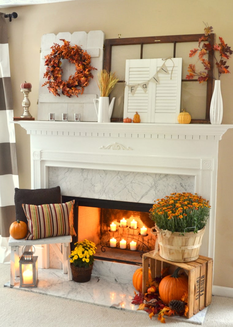 8 DIY Thanksgiving mantels to inspire you from Pinterest